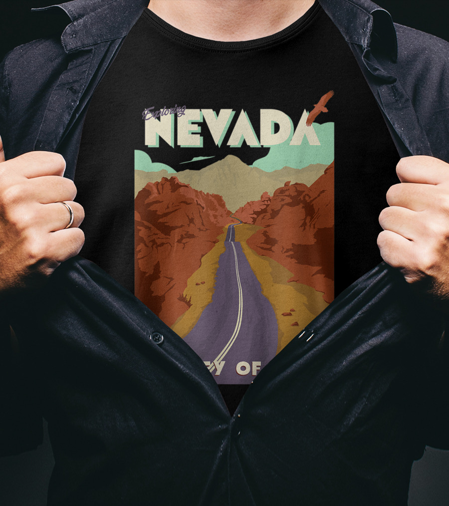 Entering Nevada Valley Of Fire Scenic Road Adventure T-Shirt