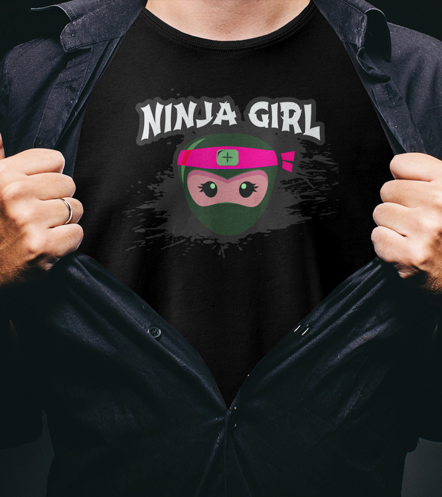 Ninja Girl Team Covert Spy Crew T-Shirt