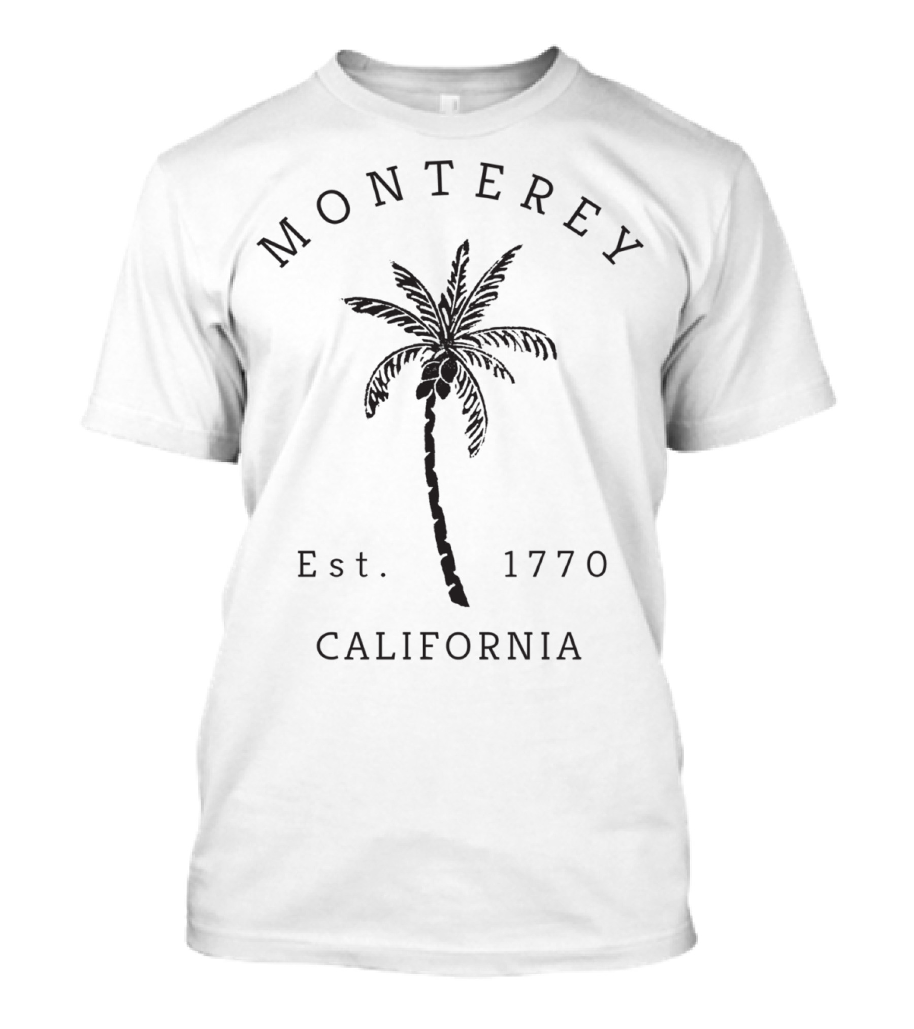 Monterey California Est. 1770 Palm Tree Retro Cool T-Shirt