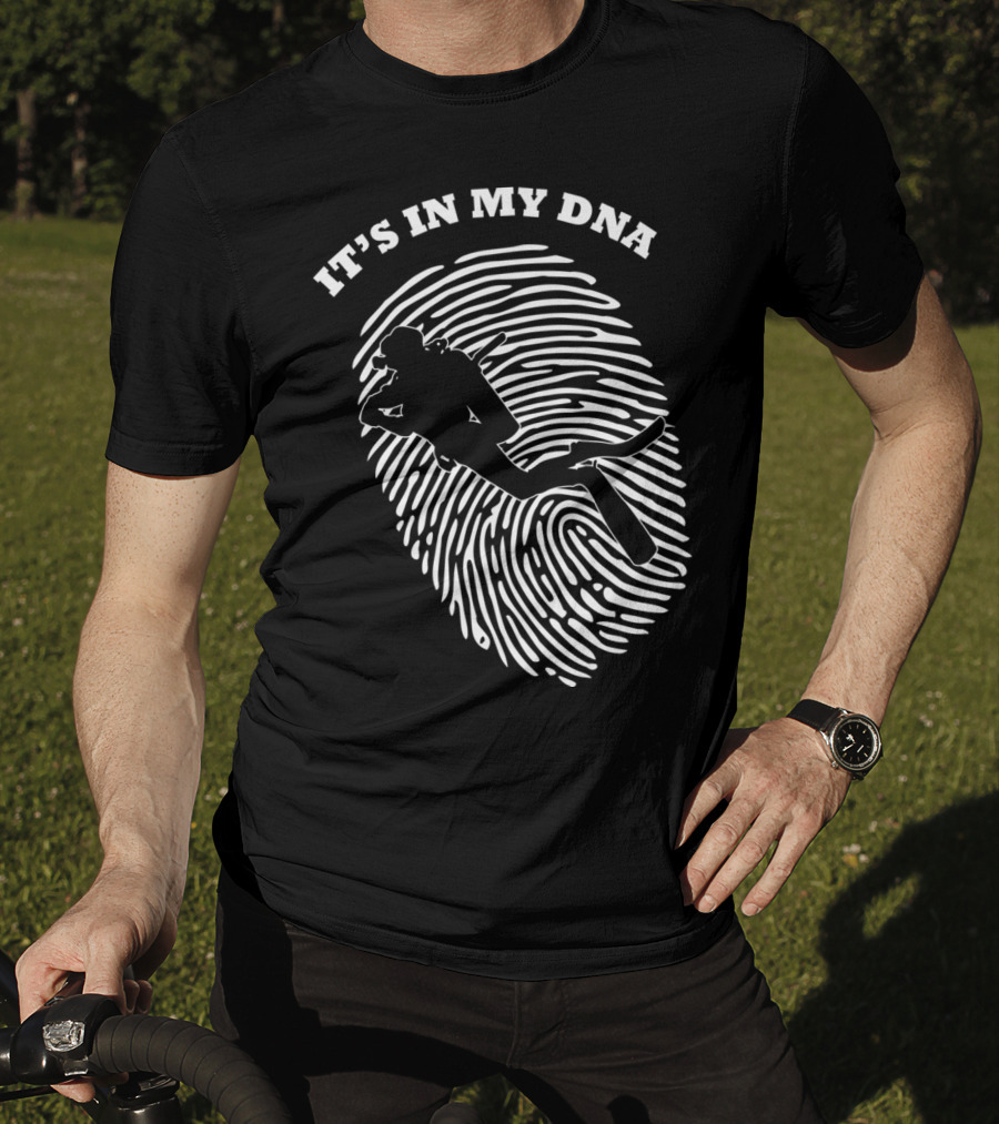 It's In My Dna Scuba Diving Diver Fingerprint T-Shirt
