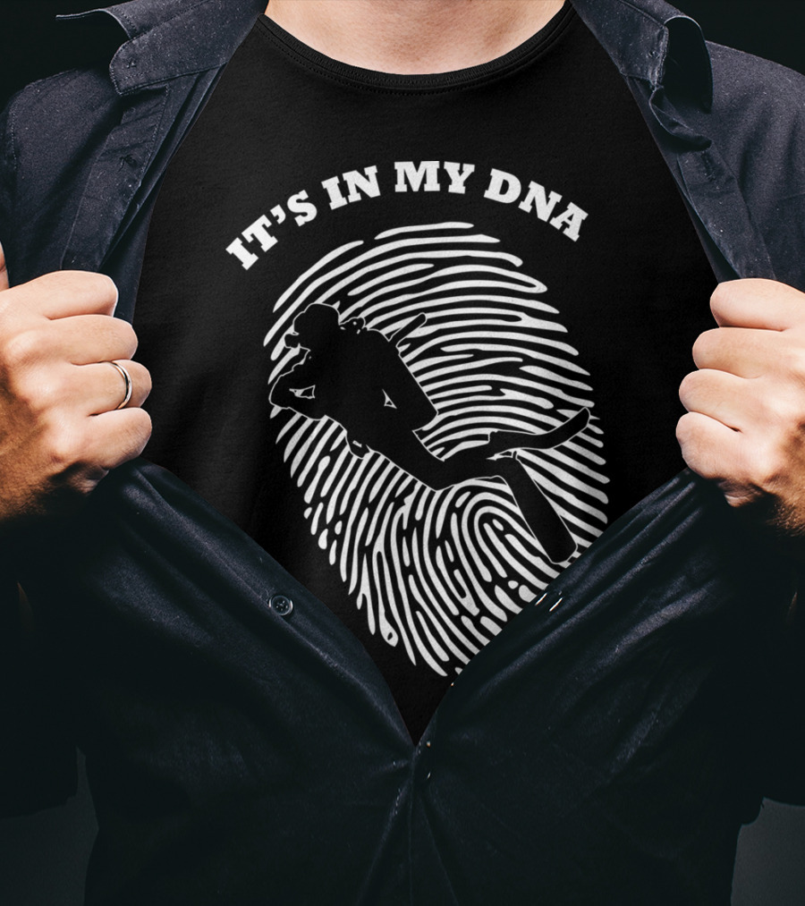 It's In My Dna Scuba Diving Diver Fingerprint T-Shirt