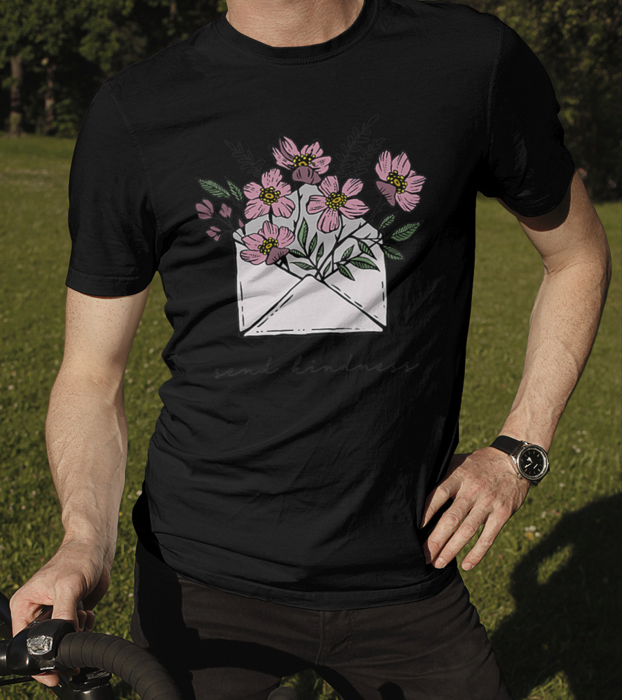 Send Kindness Envelope With Vintage Floral T-Shirt