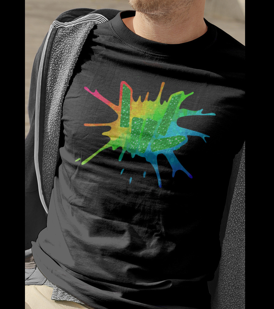Love Youth And Beautiful Rainbow Paint Splash T-Shirt
