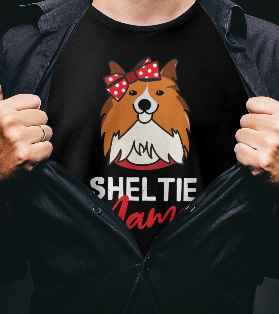 Sheltie Mama Shetland Sheepdog Mom T-Shirt