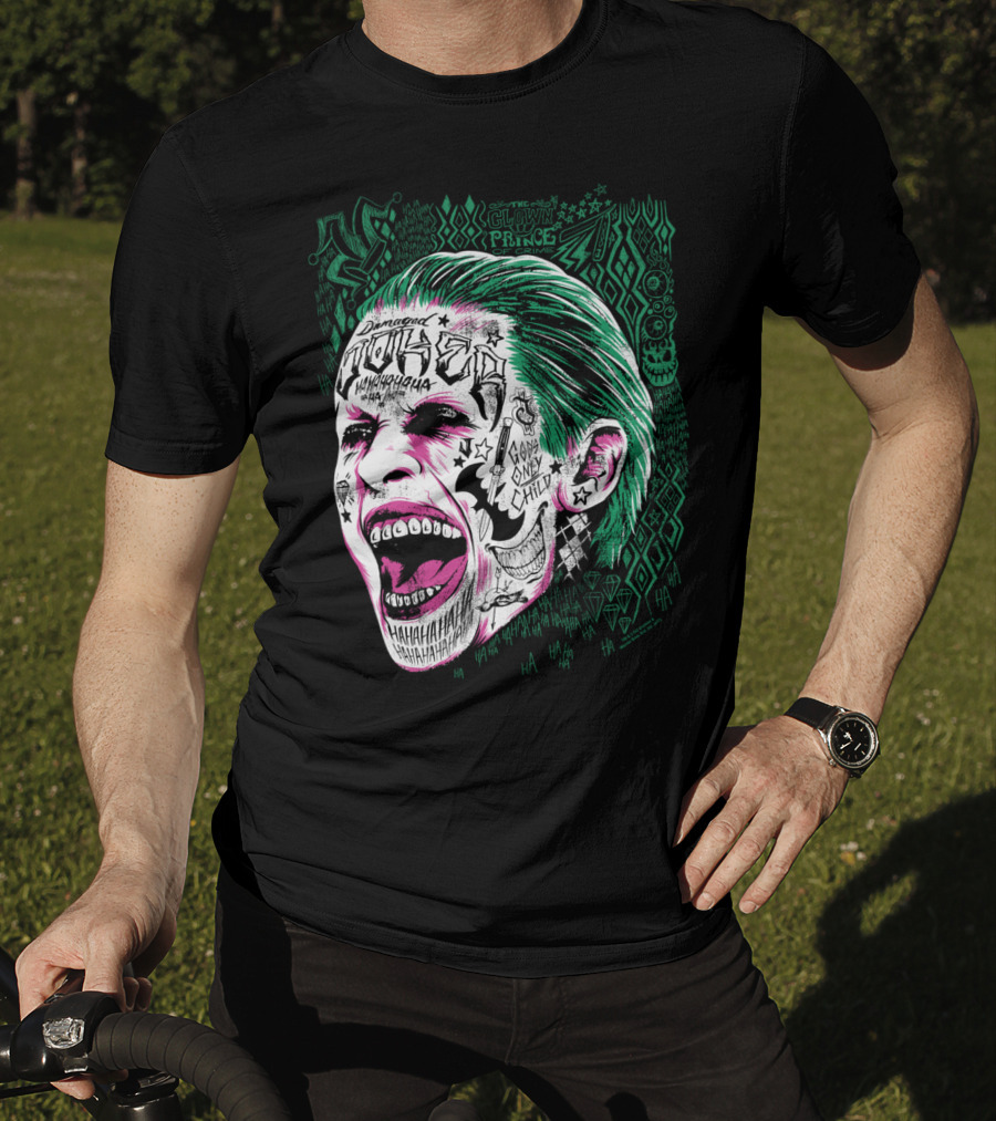 Suicide Squad Joker Damaged Clown Prince Gang Only Child Hahahaha T-Shirt