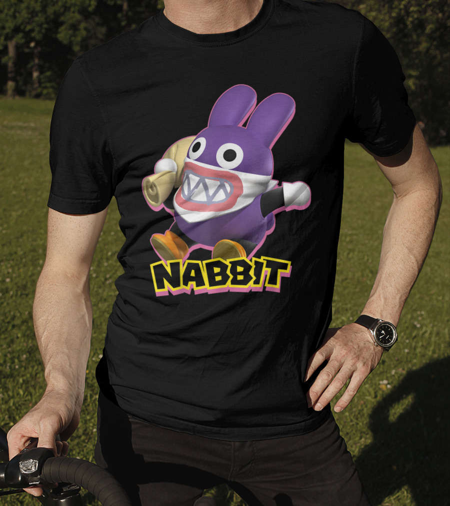 Nabbit Super Mario Action Character With Bandana And Sack T-Shirt