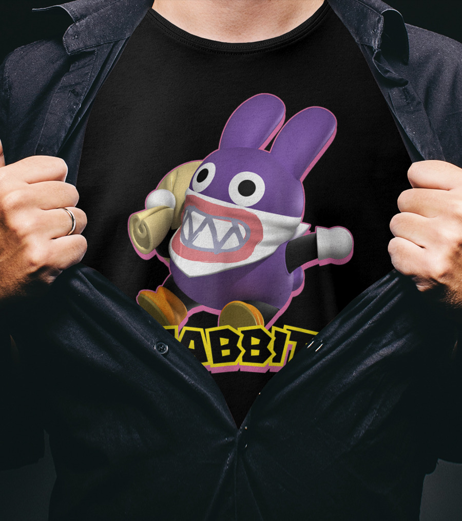 Nabbit Super Mario Action Character With Bandana And Sack T-Shirt
