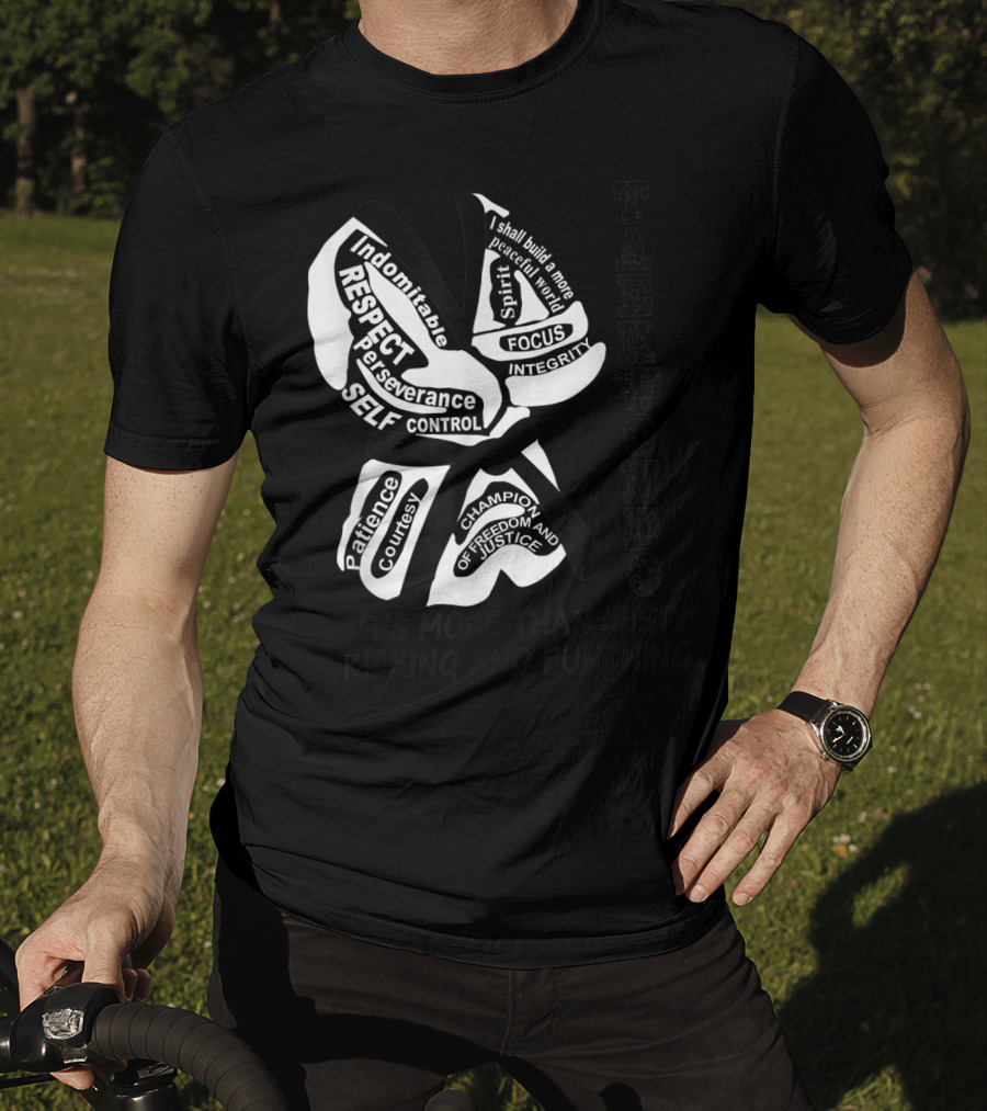 Taekwondo More Than Just Kicking And Punching Respect Perseverance Self-Control Integrity T-Shirt