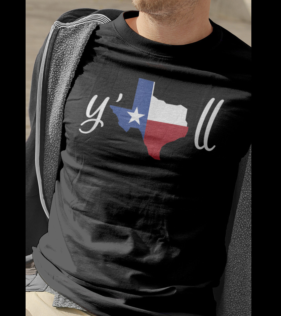 Y'all Texas Flag BBQ Lovers Slang T-Shirt