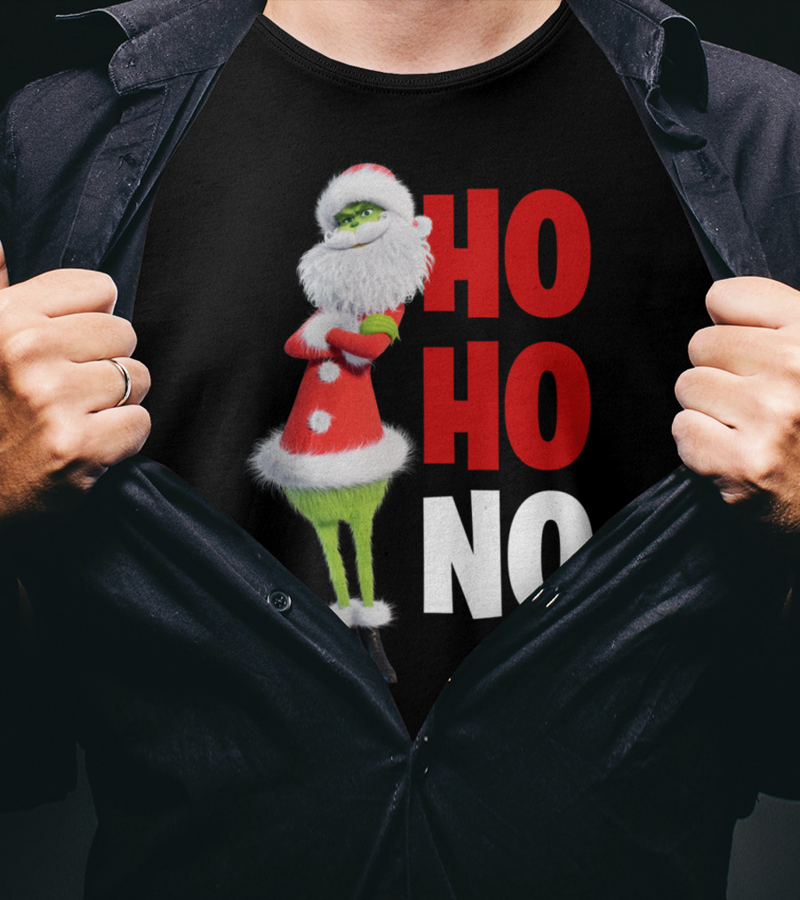 The Grinch Ho Ho No Christmas Santa Suit T-Shirt