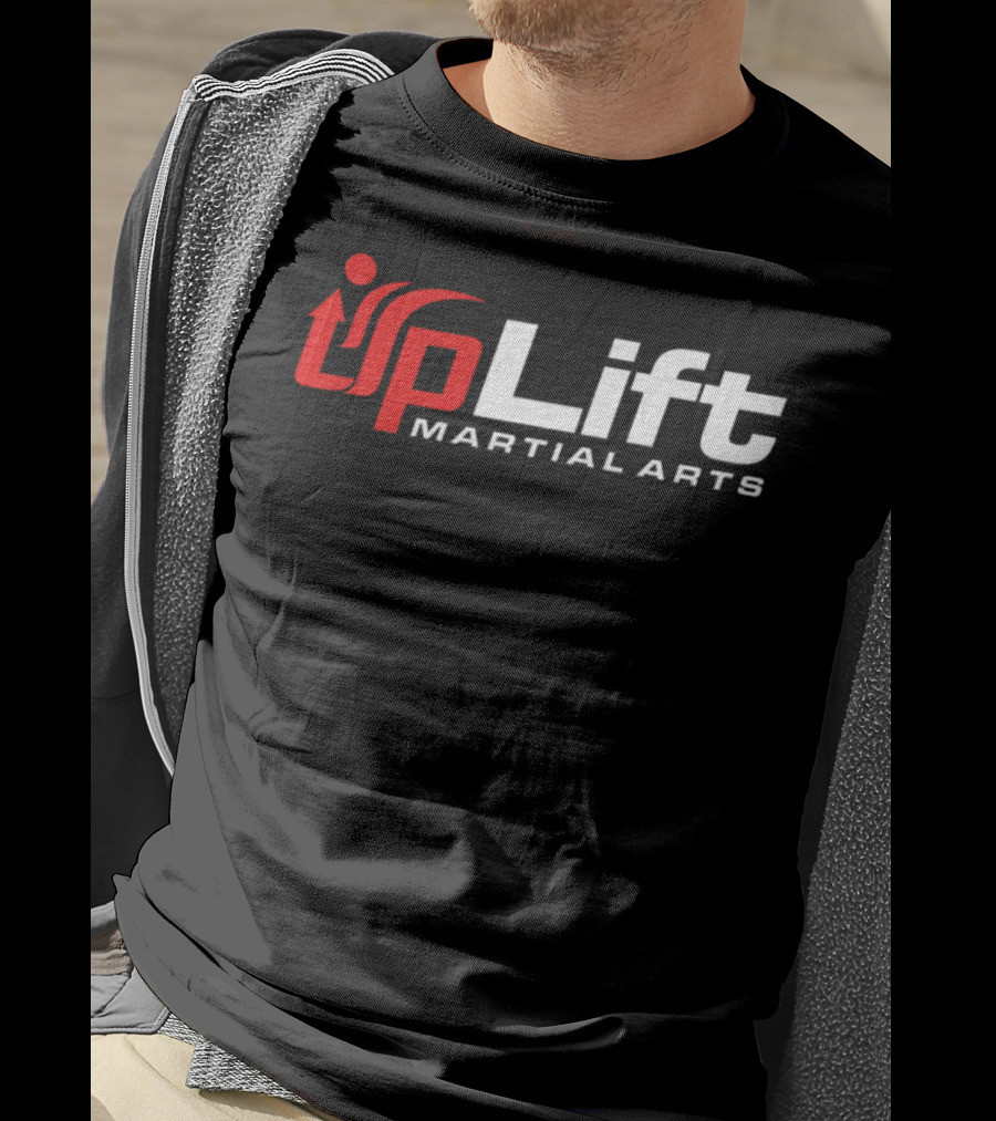 Uplift Martial Arts Dynamic Red And White T-Shirt