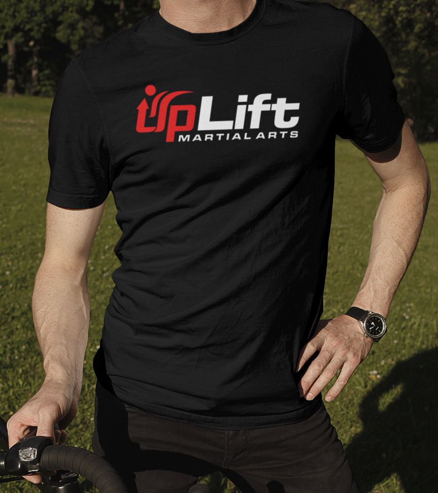 Uplift Martial Arts Dynamic Red And White T-Shirt