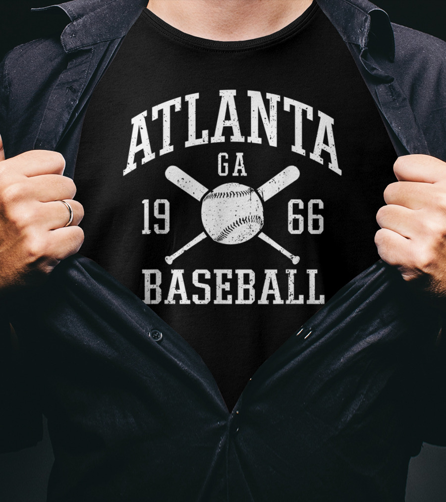 Atlanta GA Baseball 1966 Vintage Braves T-Shirt