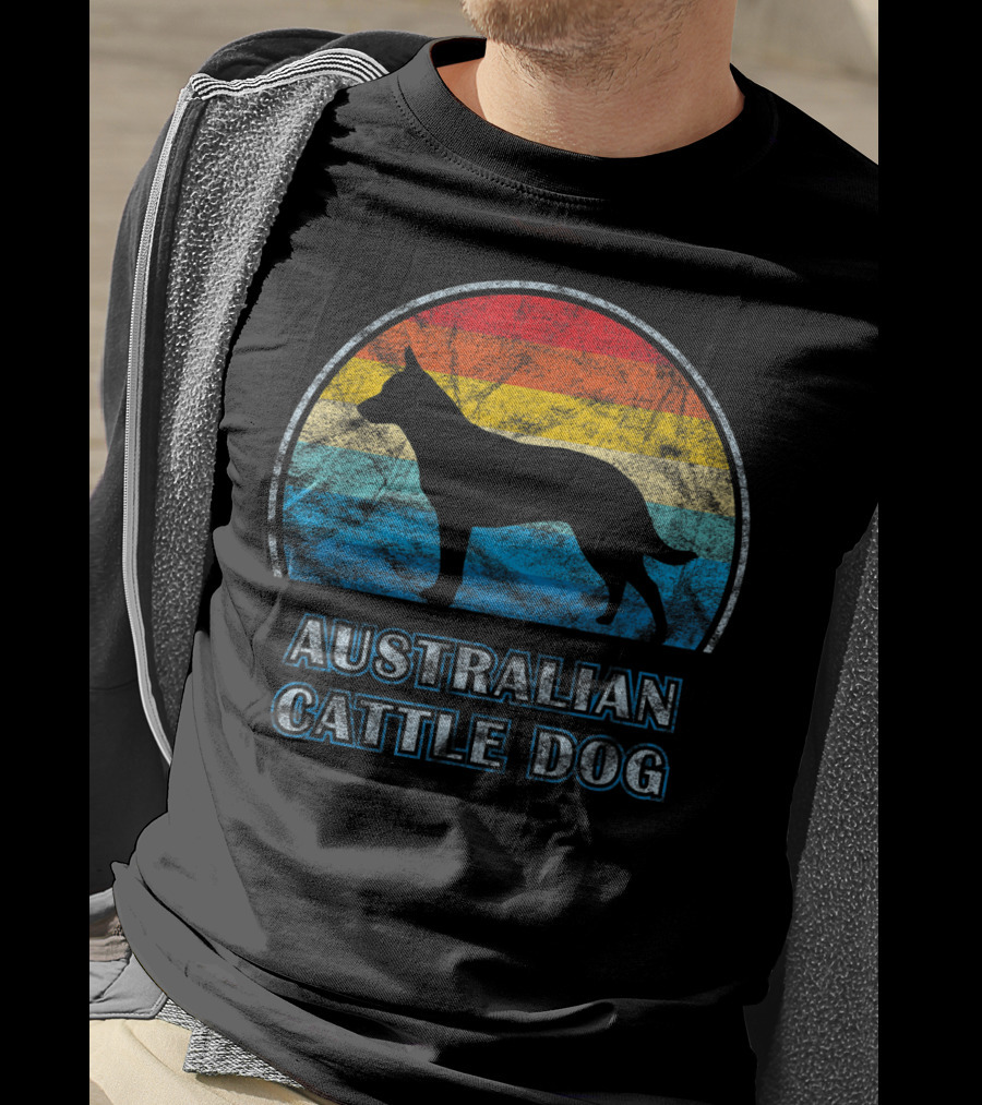 Australian Cattle Dog Retro Vintage T-Shirt