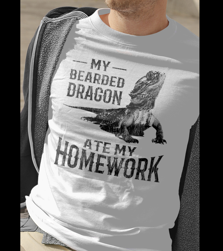 My Bearded Dragon Ate My Homework Pogona T-Shirt