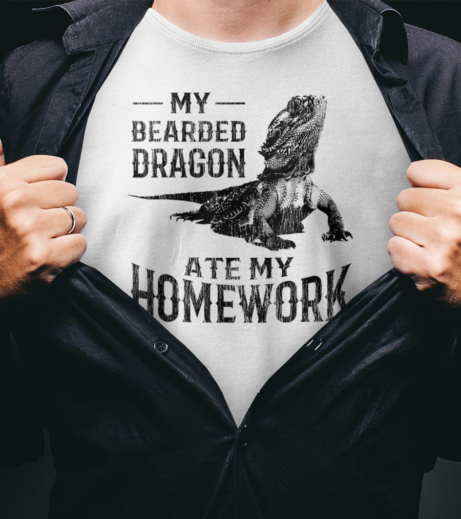 My Bearded Dragon Ate My Homework Pogona T-Shirt