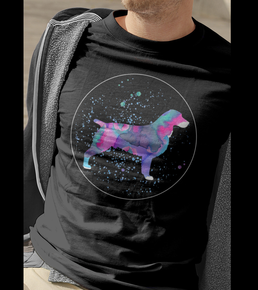 Boykin Spaniel Watercolor Galaxy T-Shirt