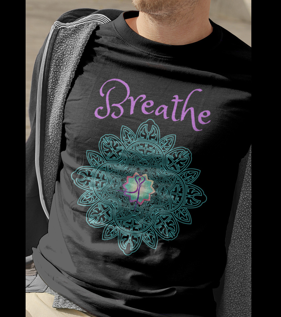 Breathe Lotus Mandala T-Shirt