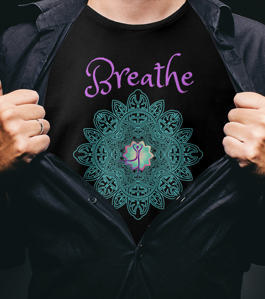 Breathe Lotus Mandala T-Shirt