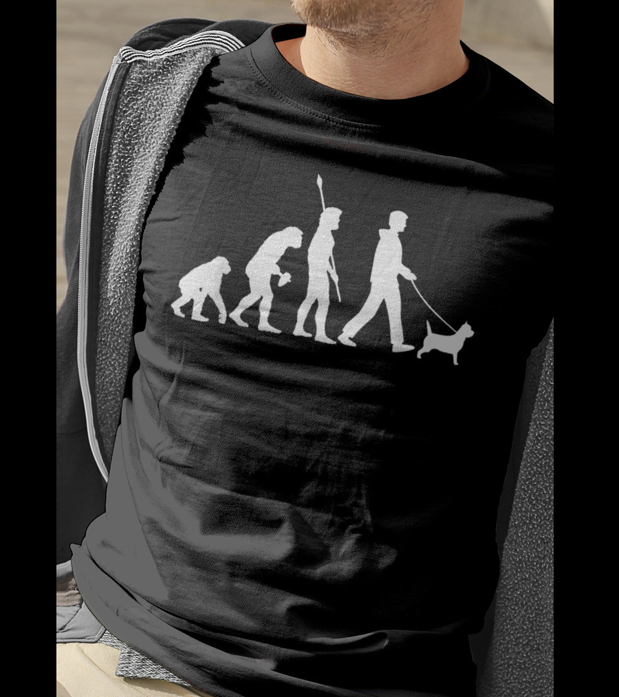 Cairn Terrier Evolution Walking T-Shirt