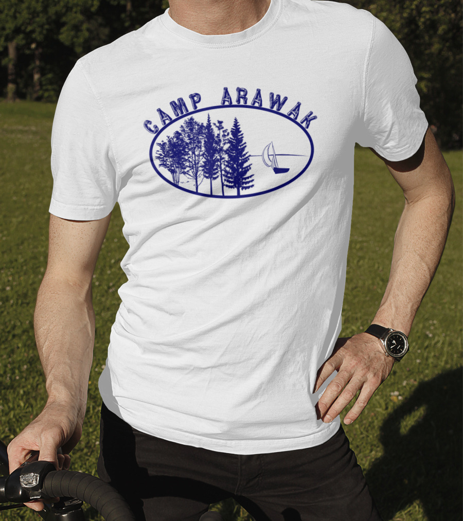 Camp Arawak Forest And Sailboat Vintage T-Shirt