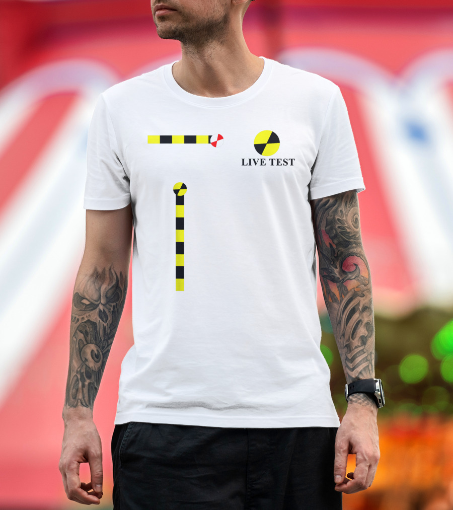 Crash Test Dummy Live Test Cosplay Simple Easy T-Shirt