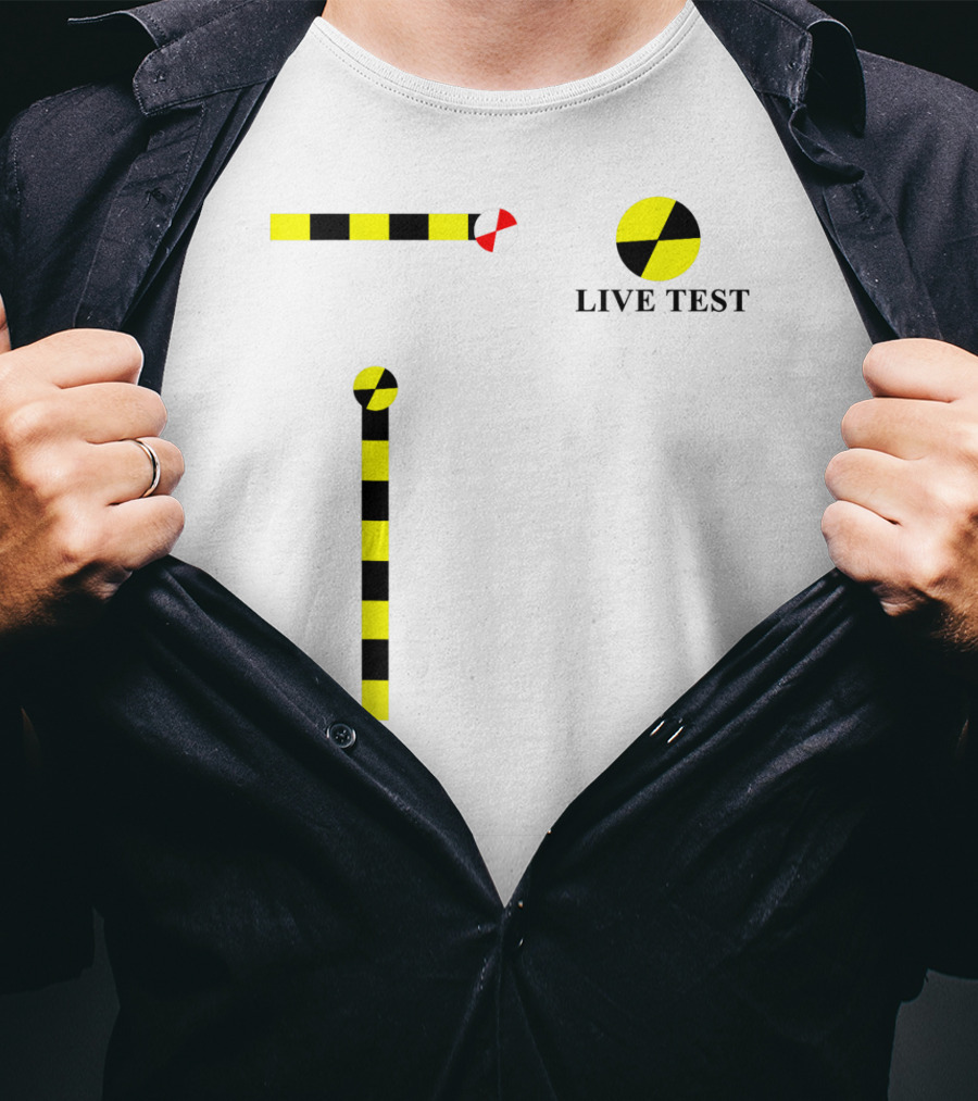 Crash Test Dummy Live Test Cosplay Simple Easy T-Shirt