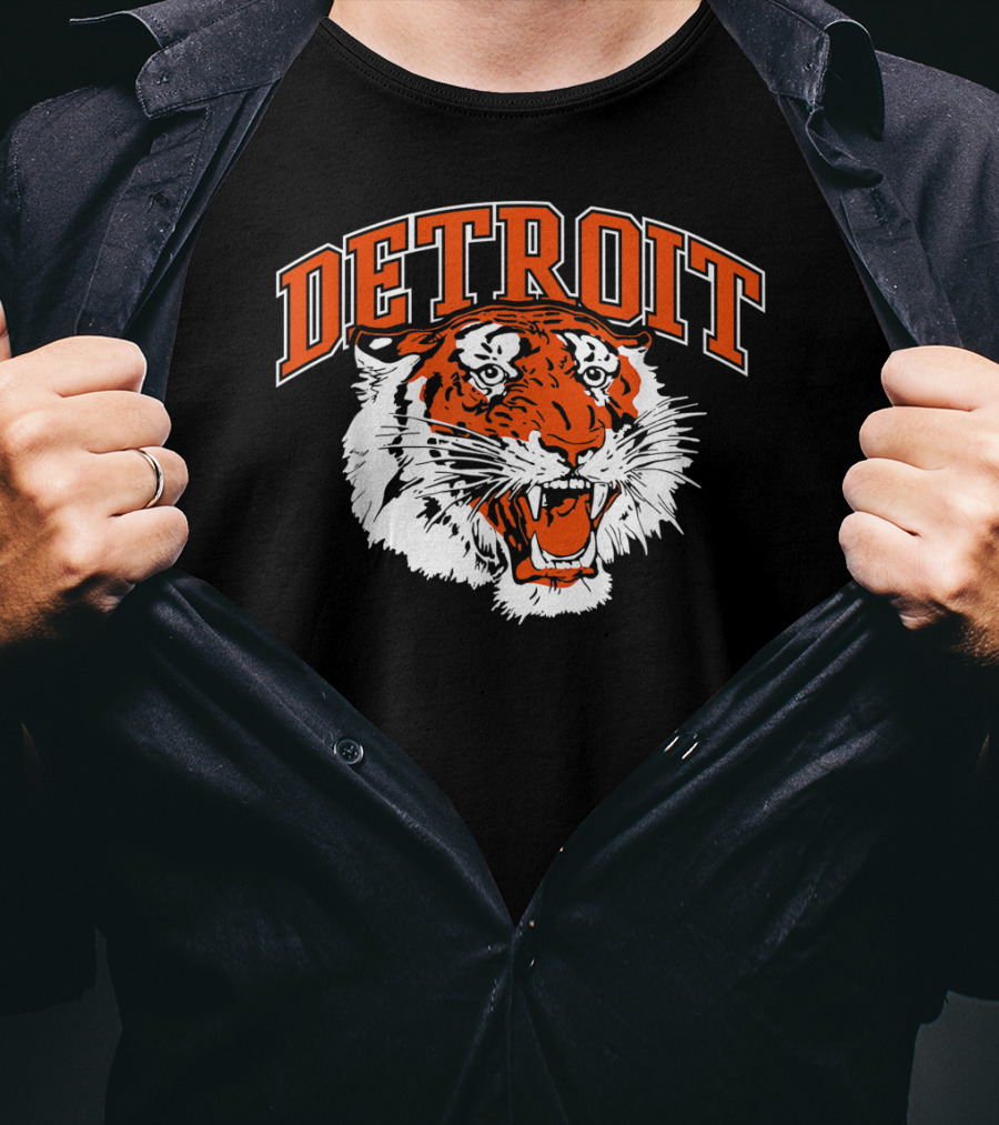 Detroit Bengal Tiger Vintage Baseball Michigan T-Shirt