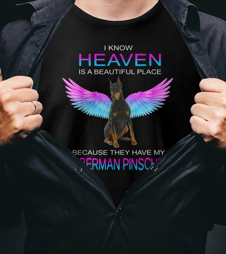 I Know Heaven Is A Beautiful Place Because They Have My Doberman Pinscher T-Shirt