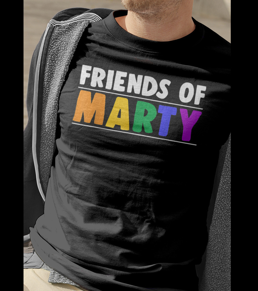 Friends Of Marty Rainbow Color T-Shirt