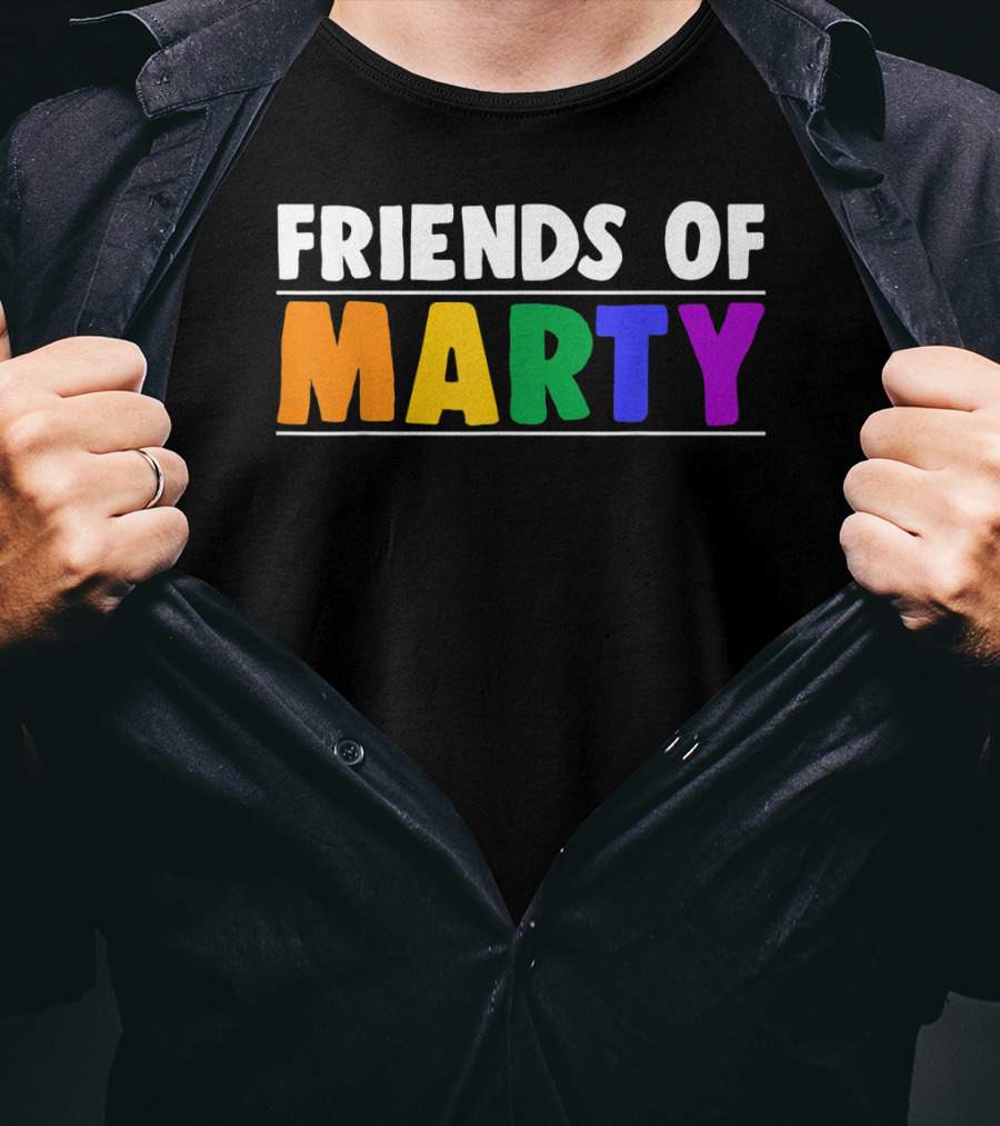 Friends Of Marty Rainbow Color T-Shirt
