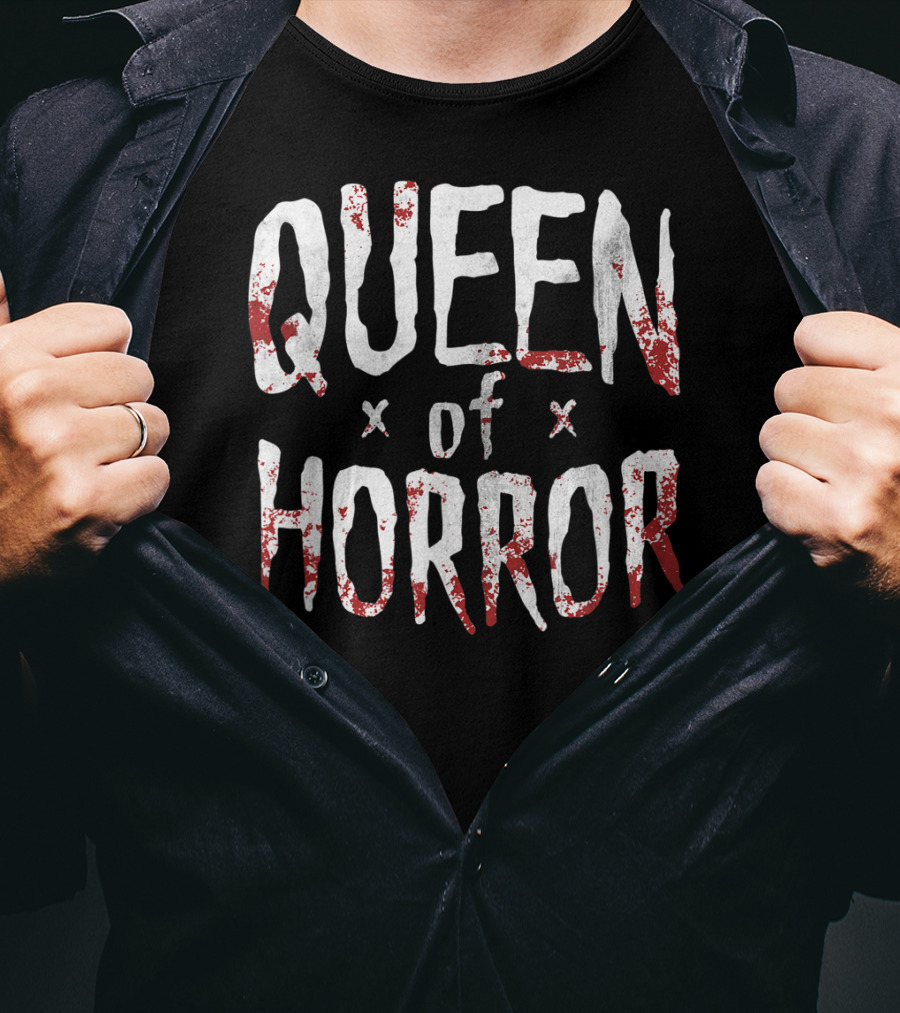 Queen Of Horror Funny Halloween Movie Fan Horror T-Shirt