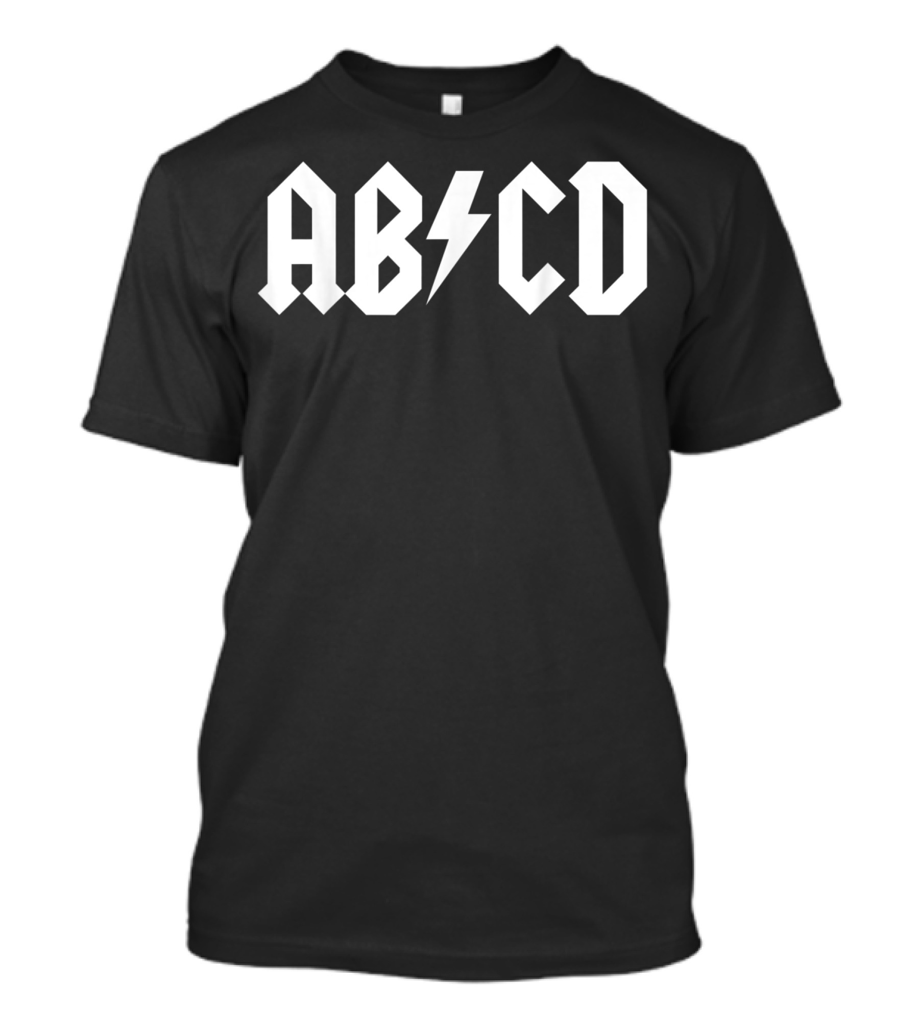 ABCD Boys Girls Teachers Rock Back T-Shirt