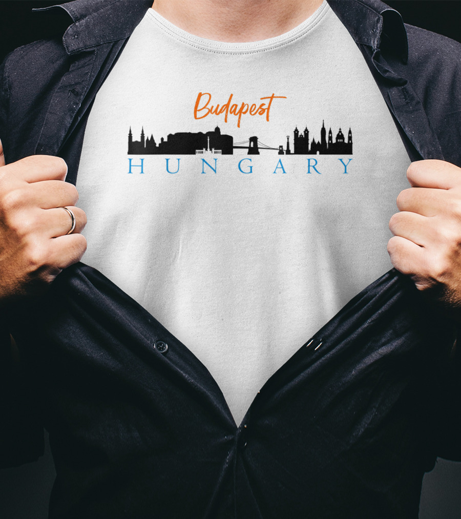 Budapest Hungary City Skyline T-Shirt