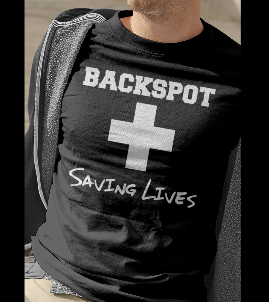 Backspot Plus Saving Lives Cheerleader T-Shirt