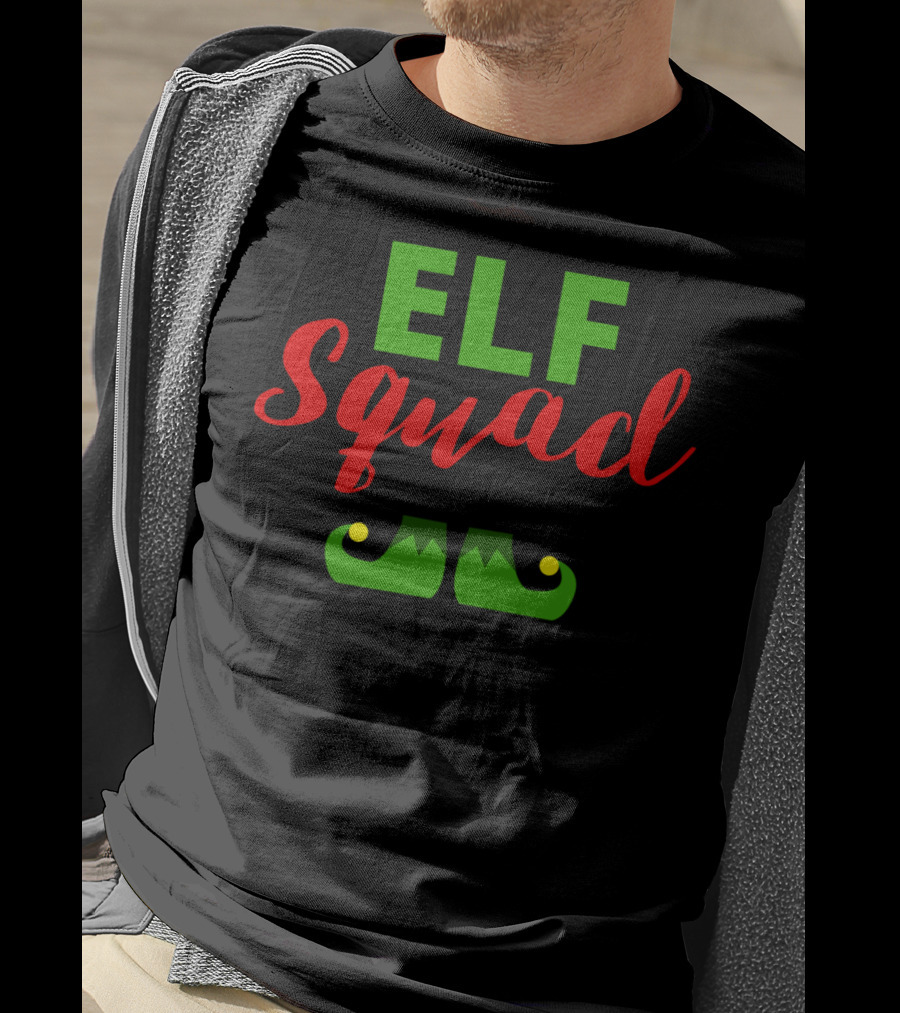 ELF Squad Cute Christmas Elf Squad Menwomen T-Shirt