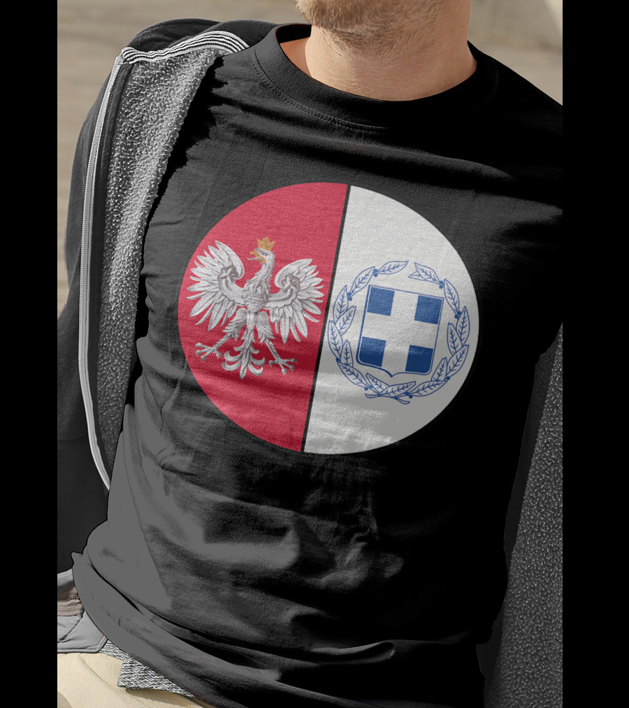 Poland White Eagle Greece National Emblems T-Shirt