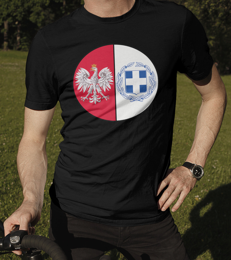 Poland White Eagle Greece National Emblems T-Shirt