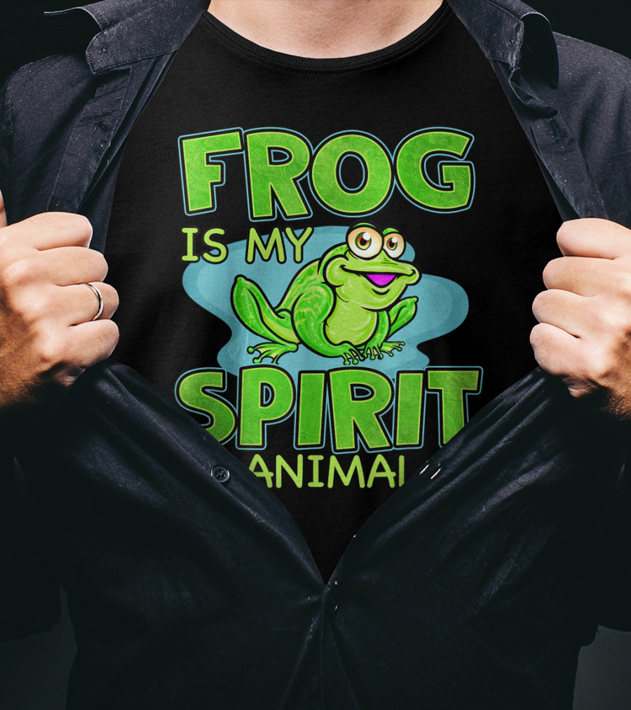 Frog Is My Spirit Animal Amphibian Lover T-Shirt