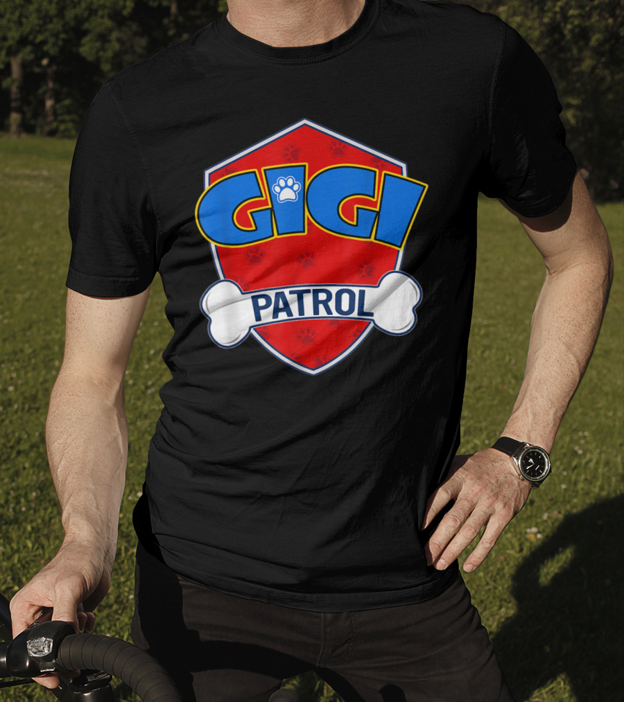 Gigi Patrol Shield Paw Badge Dog T-Shirt