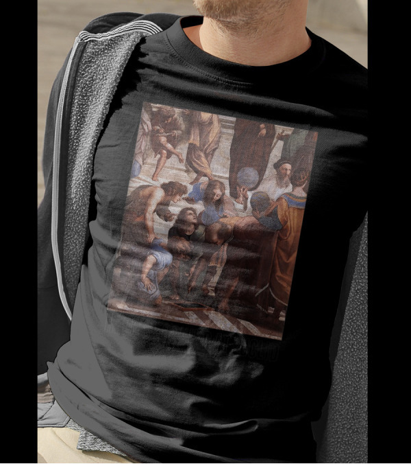 Here's Looking At Euclid Raphael School Of Athens Geometric T-Shirt