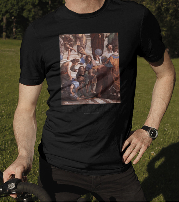 Here's Looking At Euclid Raphael School Of Athens Geometric T-Shirt