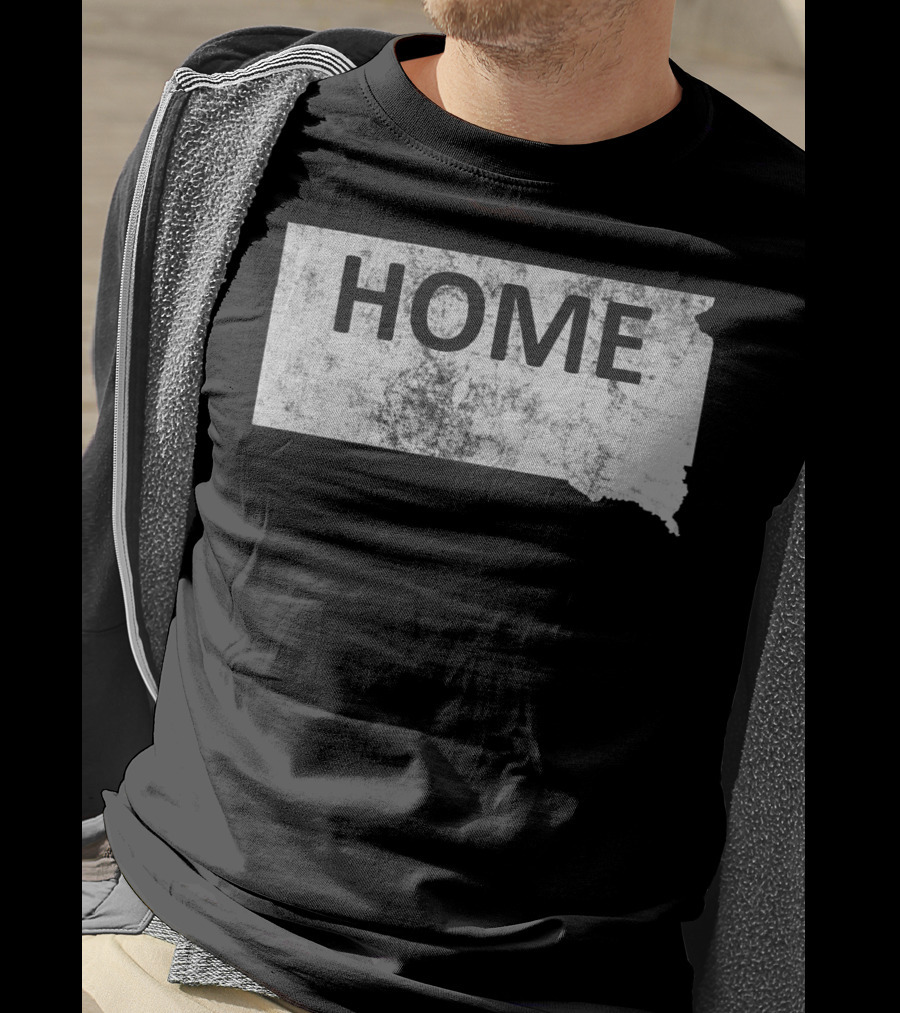 HOME South Dakota Map T-Shirt