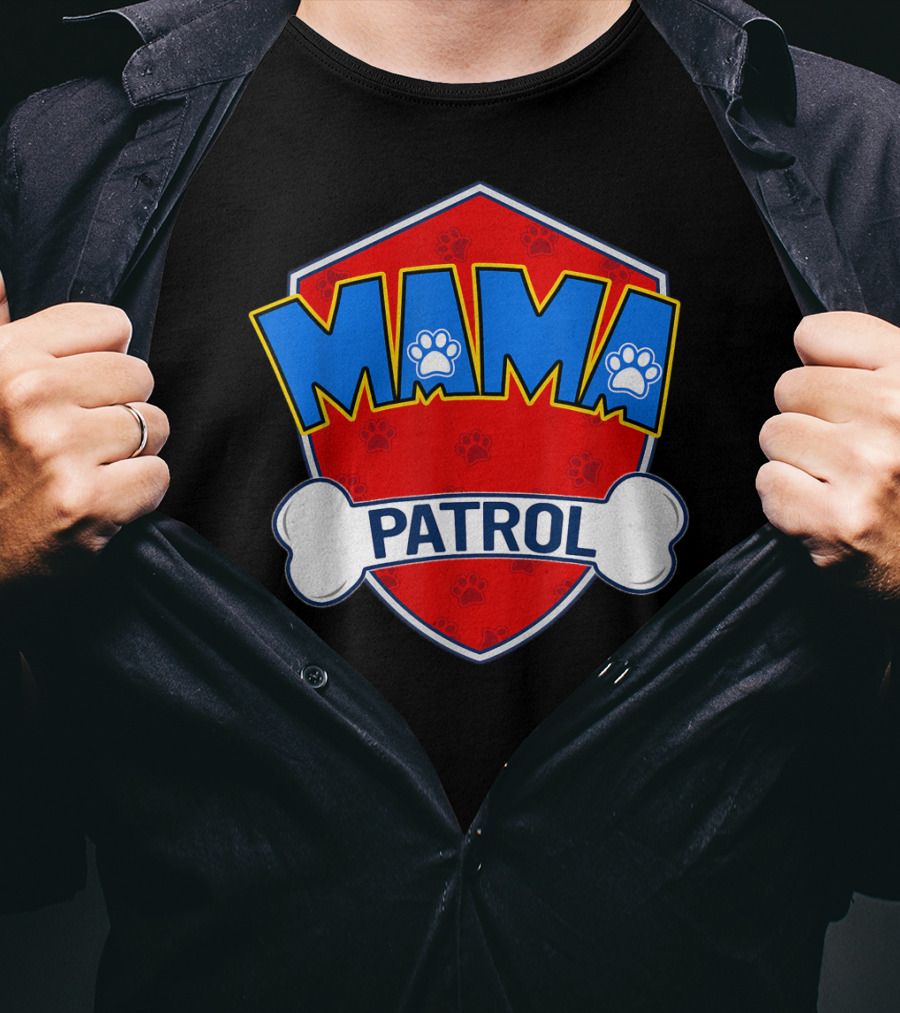 Mama Patrol Paw Badge T-Shirt