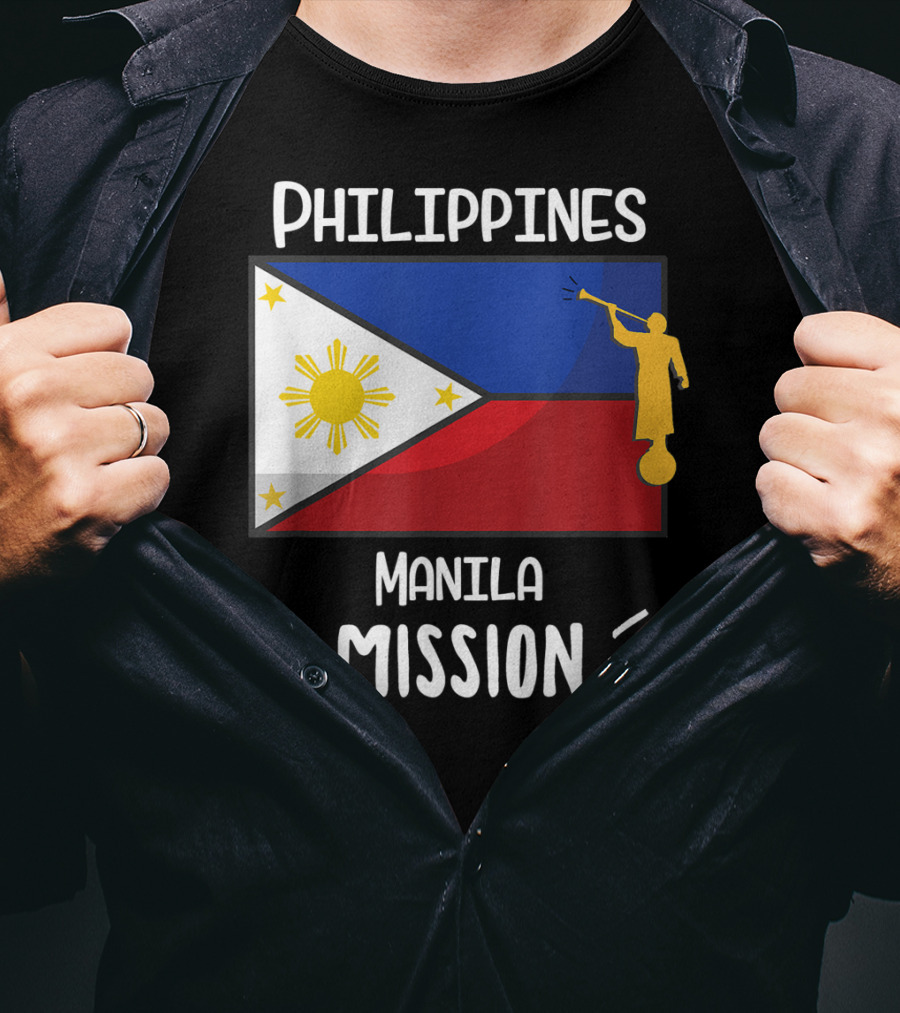Philippines Manila Mission Mormon LDS Flag T-Shirt