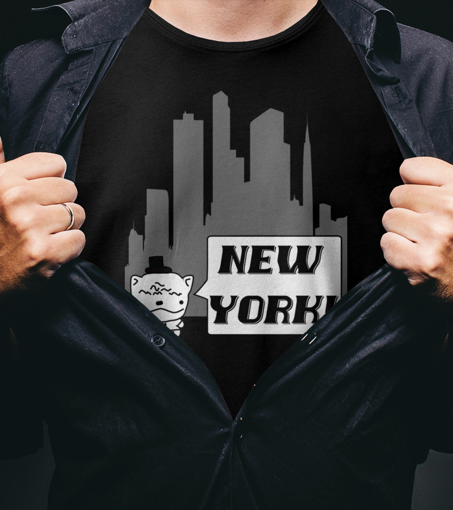 New York Potato Cat Comics Uncle Larry's Cooking Show T-Shirt