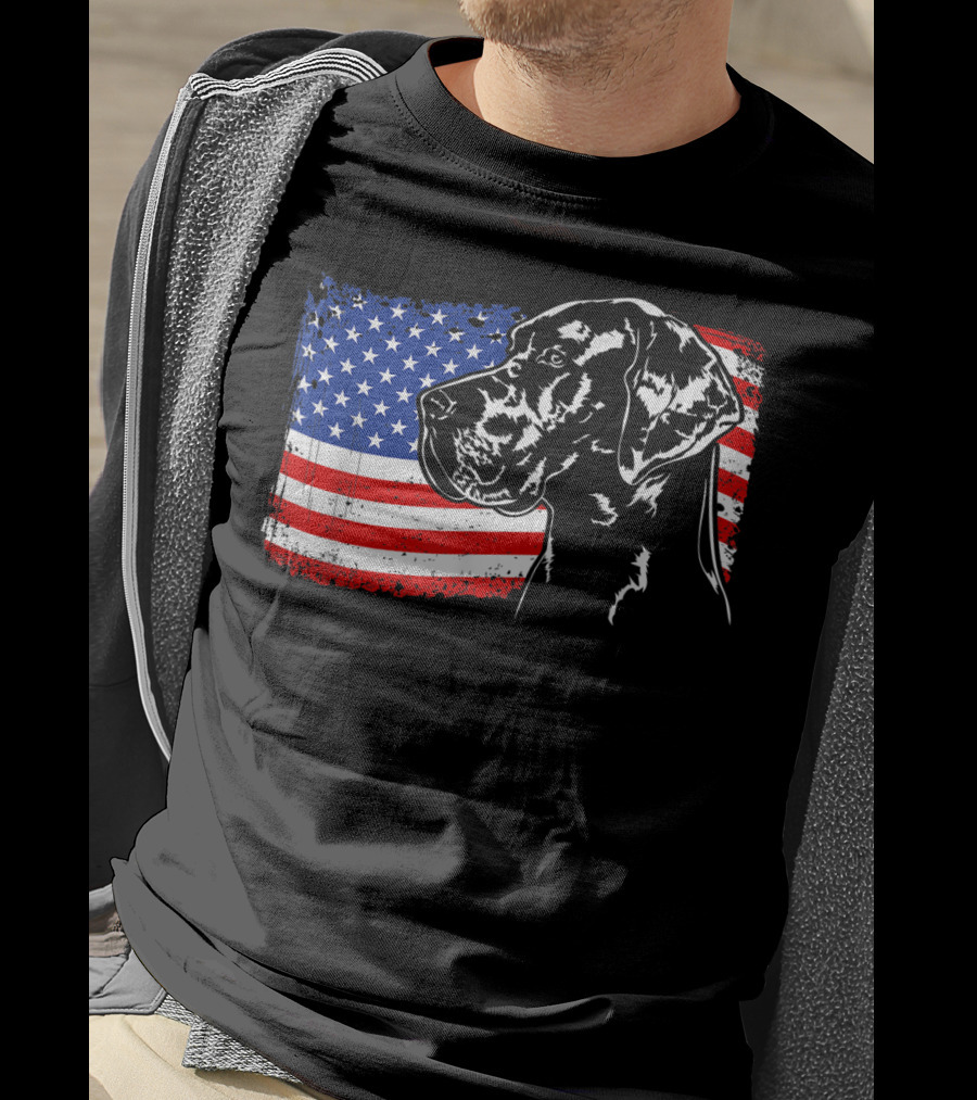 Great Dane American Flag Patriotic Pride T-Shirt
