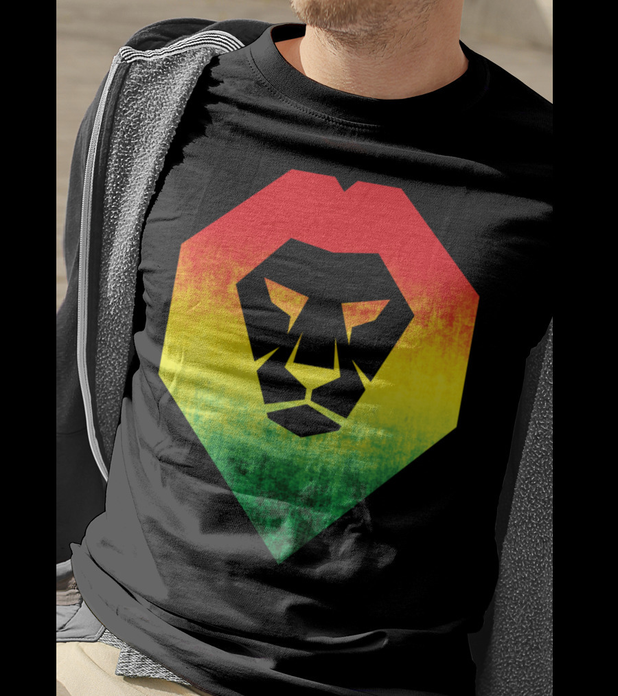 Rasta Flag Jamaican Reggae Lion Bold And Proud T-Shirt