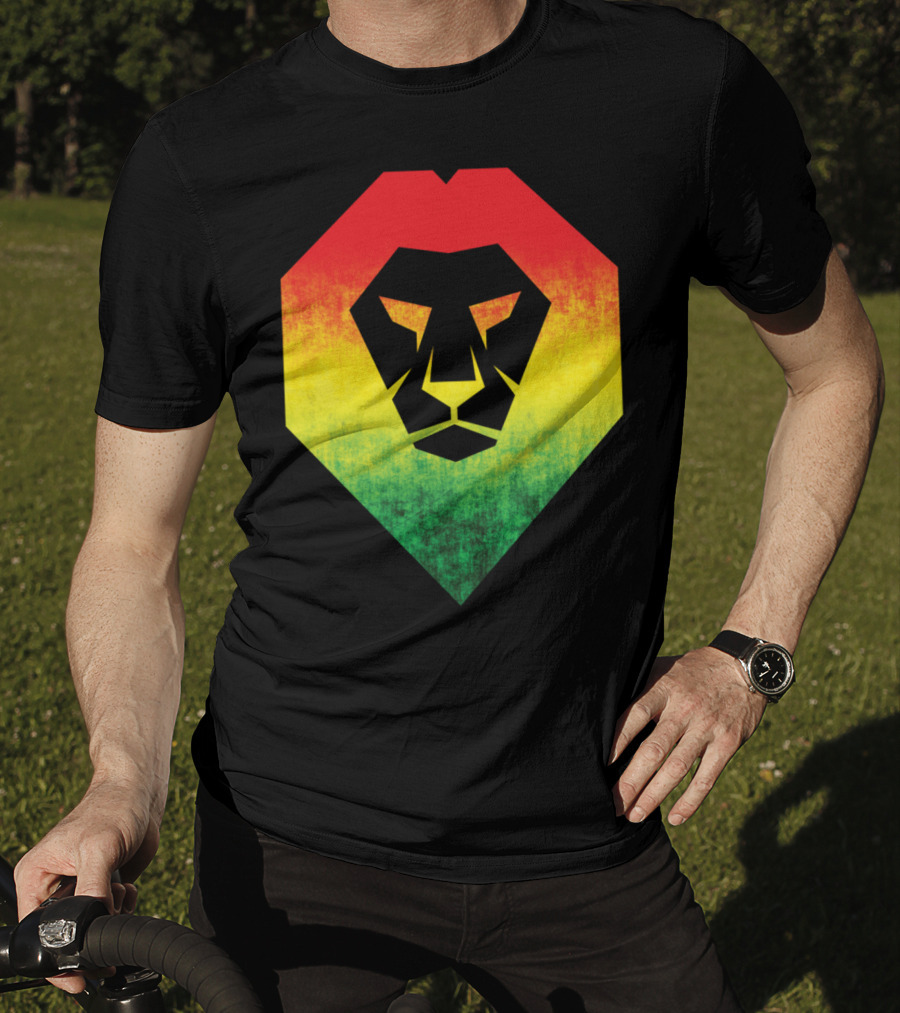 Rasta Flag Jamaican Reggae Lion Bold And Proud T-Shirt