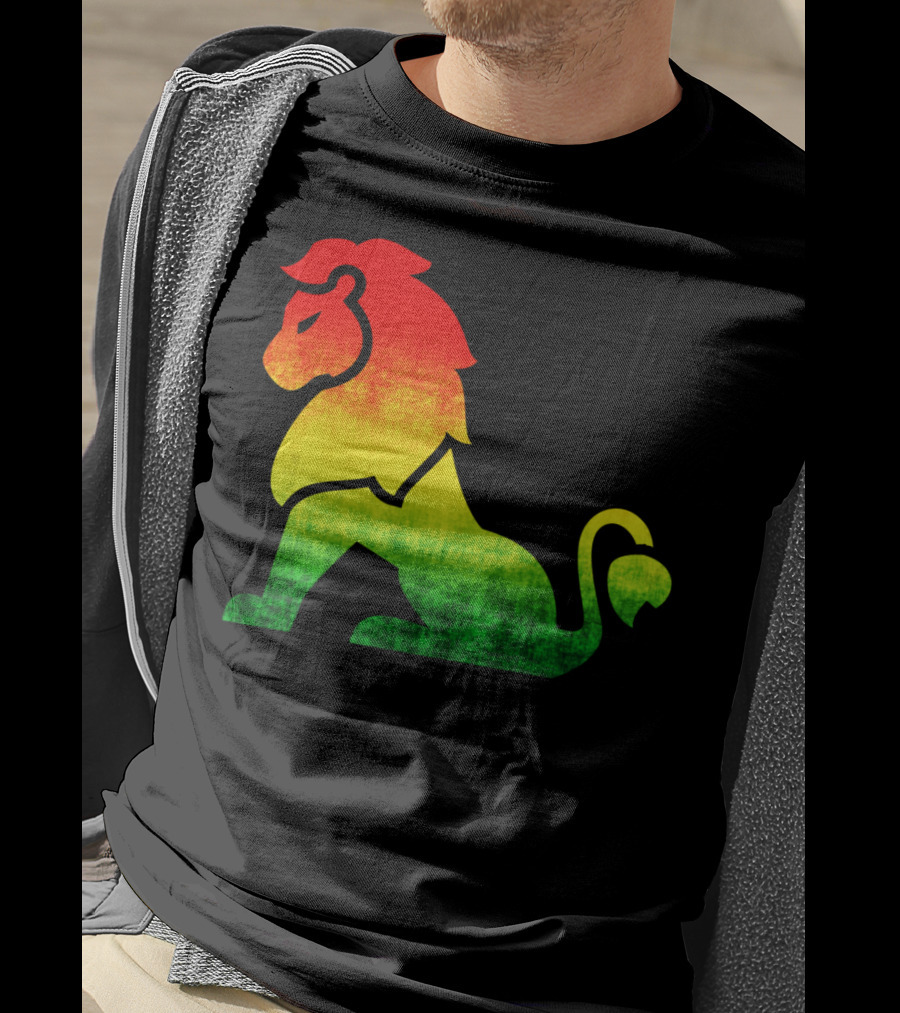 Rasta Flag Reggae Lion Jamaica T-Shirt